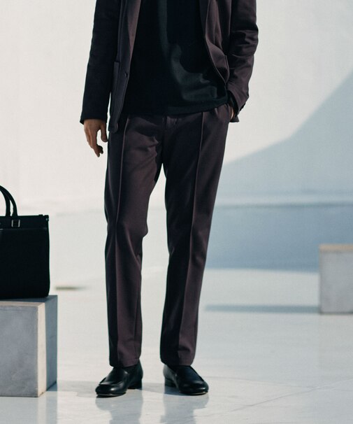 「N TROUSERS BASIC」TEXBRID(R)ポンチストレッチパンツ(セットアップ可)