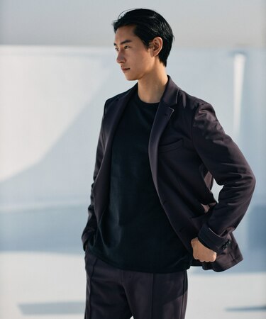 「N JACKET BASIC」TEXBRID(R)ポンチストレッチジャケット(セットアップ可)