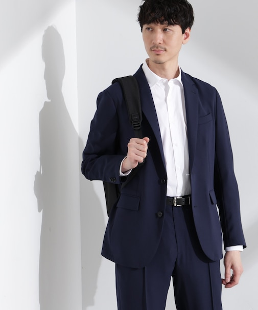 「N JACKET PREMIUM」強撚ピケストレッチジャケット(セットアップ可)