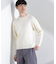 CICAドライタッチ リブクルーネックニット