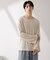 WEB限定／セミシアークルーネックプルオーバー 長袖