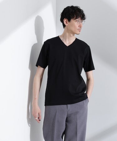 アンチスメル VネックTシャツ 半袖
