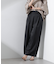 シアーヘムタックワイドパンツ