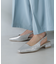 スリングバックスクエアトゥパンプス