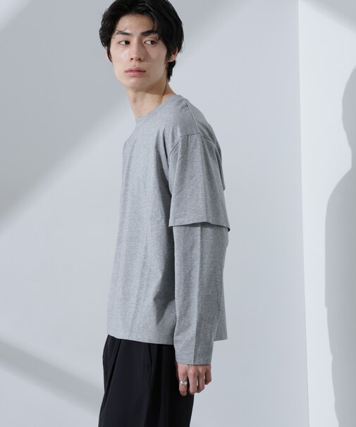 WEB限定／フェイクレイヤードTシャツ 長袖