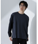 2トーンシルケットTシャツ 長袖