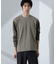 2トーンシルケットTシャツ 長袖