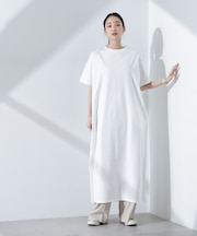 Anti Smellスムースシルケットワイドワンピース