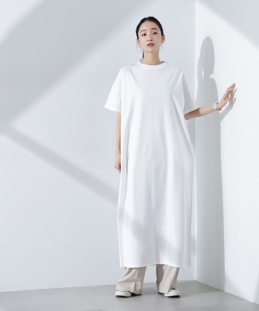 Anti Smellスムースシルケットワイドワンピース