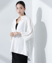 Anti Smell Linen プルオーバーVネックシャツ