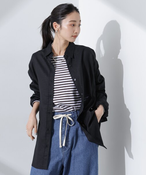 Anti Smell Linen ベーシックワイドシャツ