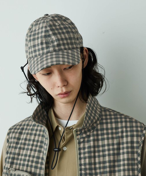 「HOTEL PALACE」 オテルパラス デジタルプリントチェックキャップ