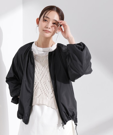 ソフトギャザージップブルゾン