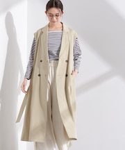 ダブルボタンロングジレ