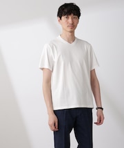 WEB限定／ジャケT(R) Vネック 半袖