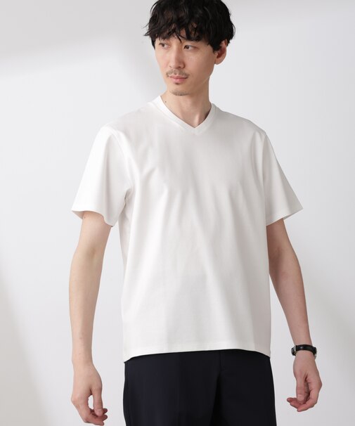 ジャケT(R)プレミアム Vネック 半袖