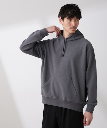 ブークレダンボールプルオーバーパーカー