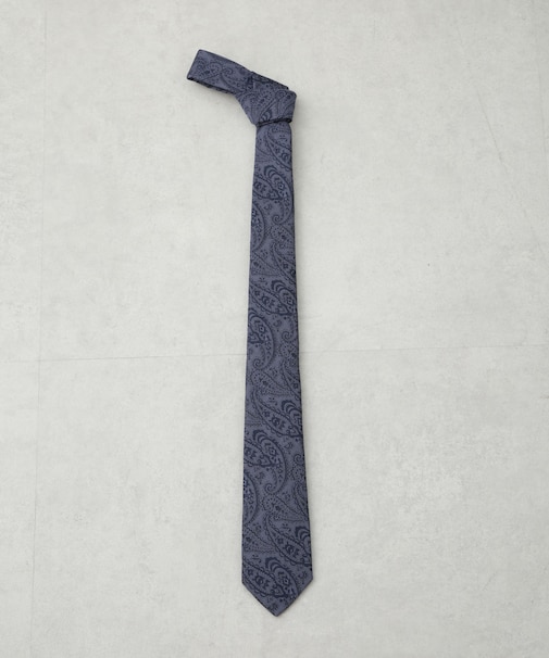 京都ウォッシャブルシャドーペイズリーネクタイ 2