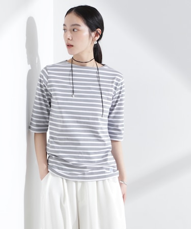 ORCIVAL／BFJ_BOAT NECK H／S P.O.