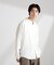 アンチスメルリネン バンドカラーシャツ 長袖