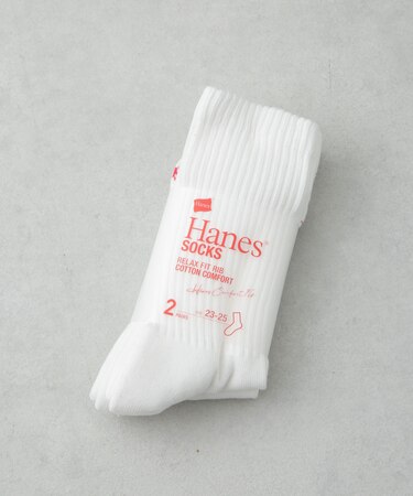 Hanes／クルーソックス2P