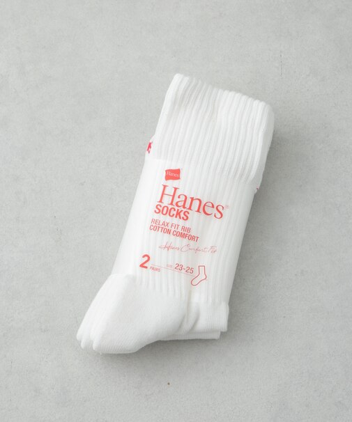 Hanes／クルーソックス2P