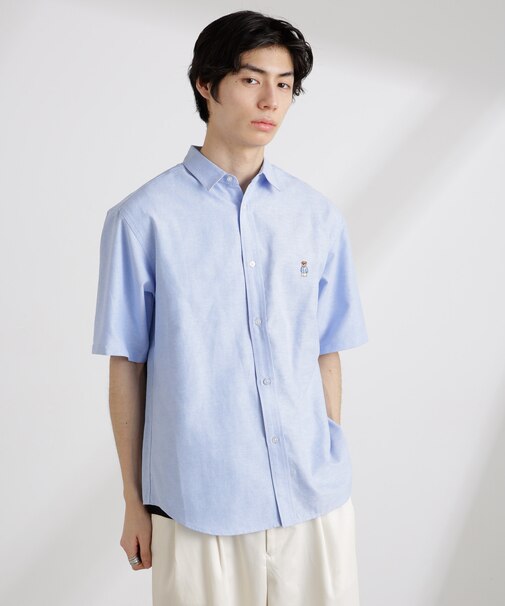 ナノベアワンポイントシャツ半袖