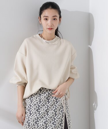 布帛コンビポンチカットトップス