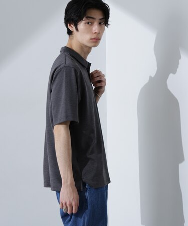 Pe／Ry鹿の子ポロシャツ 半袖