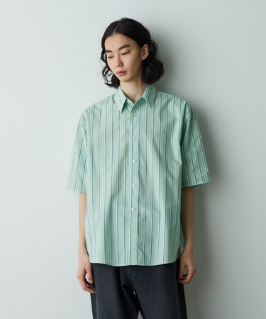 「HOTEL PALACE」オテルパラス レギュラーカラールーズシルエット 半袖シャツ