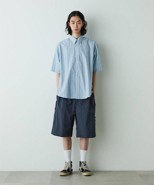 「HOTEL PALACE」オテルパラス レギュラーカラールーズシルエット 半袖シャツ