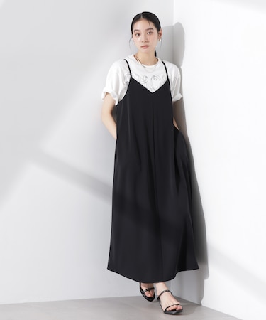 フレアダブルクロスキャミワンピース