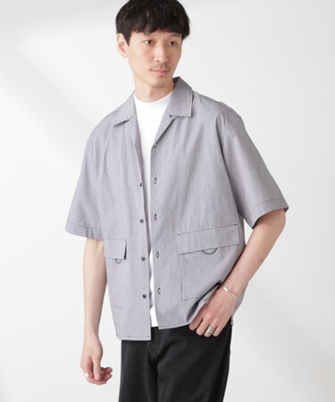 「NJ／CLUB」 マイクロギンガムチェックシャツ 半袖