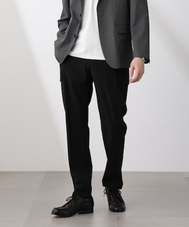 「N trousers」スリムストレッチ カーゴパンツ