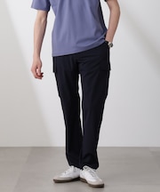 「N trousers」スリムストレッチ カーゴパンツ