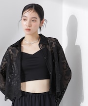 ストレッチポンチカップ付きブラトップキャミソール