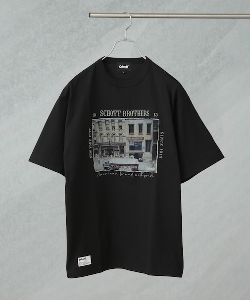 Schott／別注 "PHOTO" S／S TEE