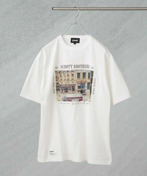 SCHOTT/別注 ’PHOTO’ S/S TEE Schott／別注 
