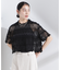 ODAKHA／crazy lace short knit
