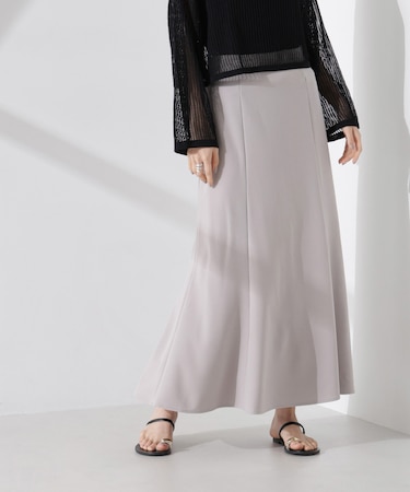 カットジョーゼットフレアスカート（セットアップ可）