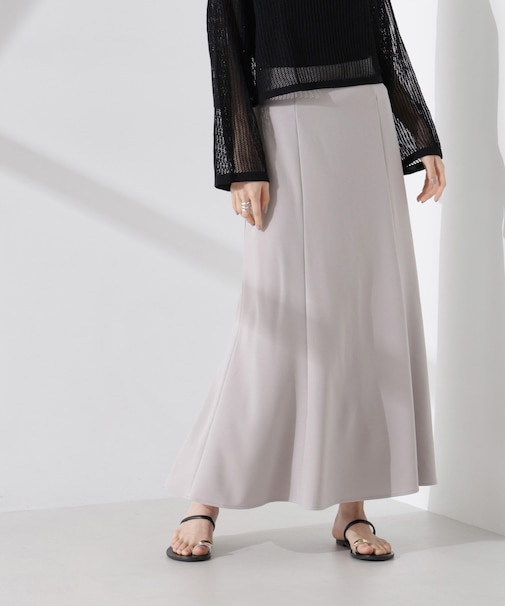 カットジョーゼットフレアスカート（セットアップ可）