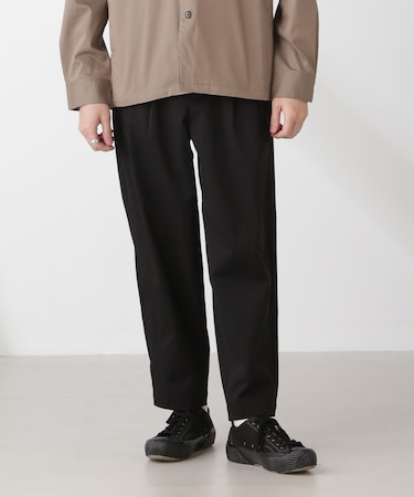 コットンライクツイルツータックテーパードイージーパンツ