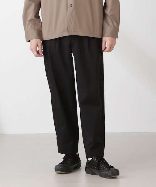 コットンライクツイルツータックテーパードイージーパンツ