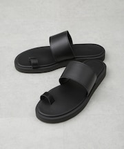 PADRONE THE STANDARD LINE／別注 THONG SANDAL ／ 指ぬきレザーサンダル