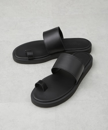 PADRONE THE STANDARD LINE／別注 THONG SANDAL ／ 指ぬきレザーサンダル