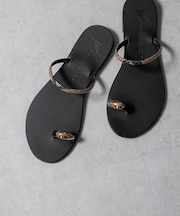 NICOLAS LAINAS/別注 メタルパーツ フラットサンダル