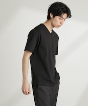 ダブルスムースVネックTシャツ 半袖