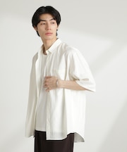 アンチスメルリネン レギュラーカラー 半袖