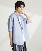 アンチスメルリネン レギュラーカラー 半袖