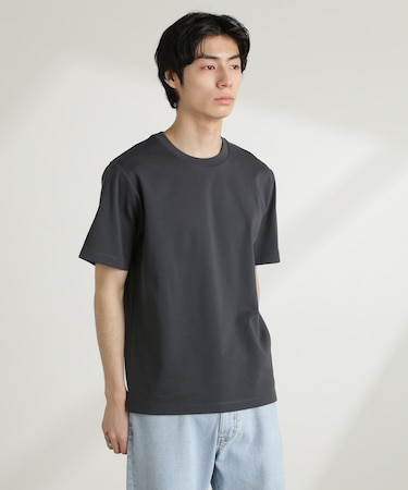 ダブルスムースクルーネックTシャツ 半袖